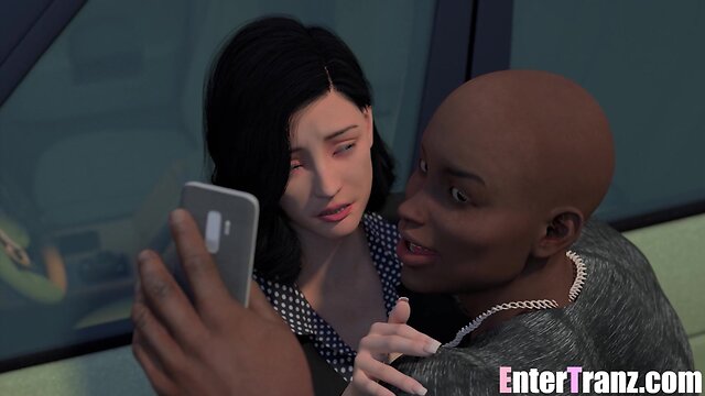 Bully inserts bbc into wet shemale pussy