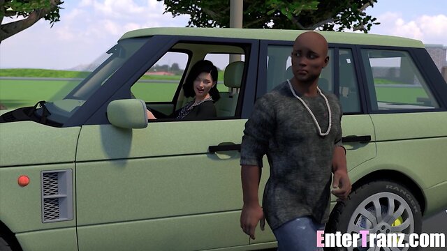 Bully inserts bbc into wet shemale pussy