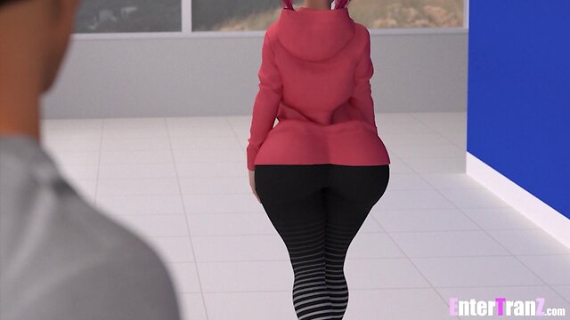 College athlete fucks trans person anally.