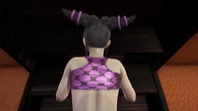 Ladybug invades yuri street fighters muscular private area