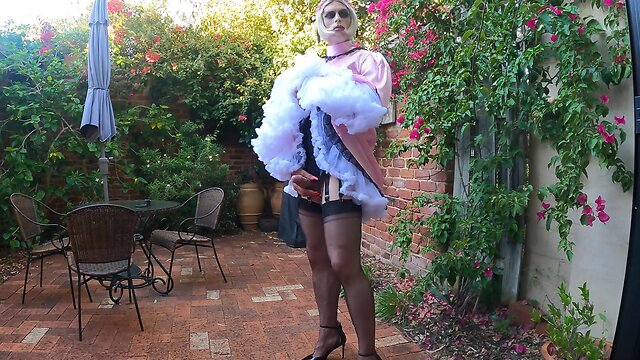 Ready to serve as a sissy maid