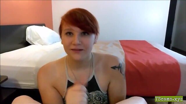 Tscams.xyz - hot shemale blowjob and cum in mouth