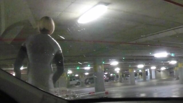 Carpark sissy almost caught