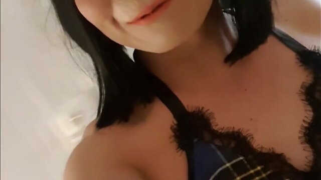 Little sissy outfitted and ready for school