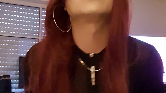 The small one in a nylon catsuit