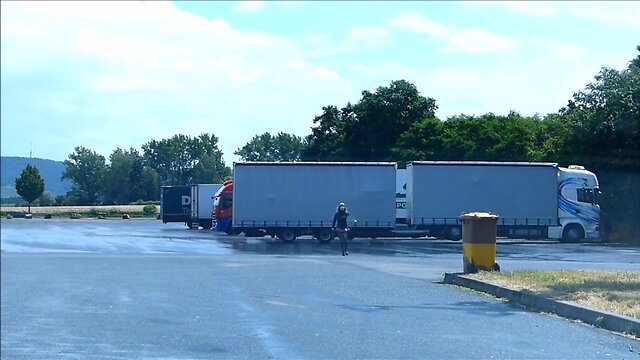 Monique taking a stroll on tv