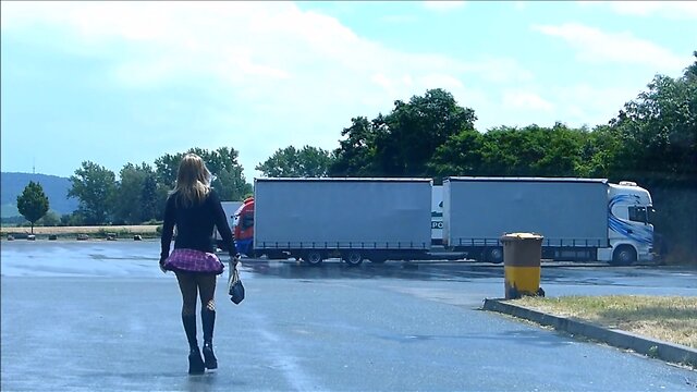 Monique taking a stroll on tv