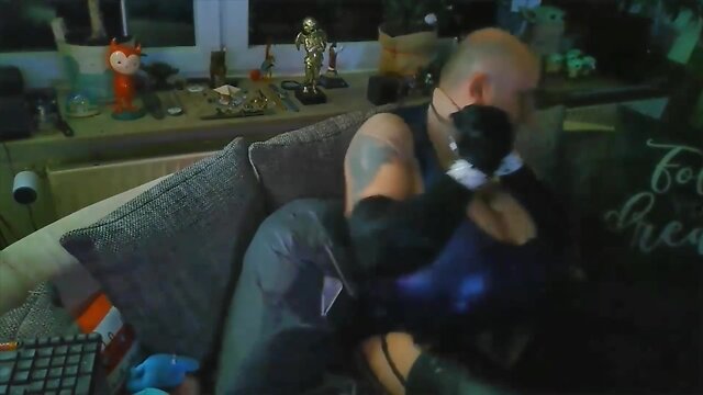 Self-tied bdsm anal torture with automatic giant pumped dildo cup z monster giant tits crossdresser fetish