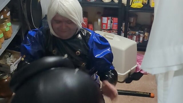 Pvc sissy layered levensa cosplay cauldron breathplay