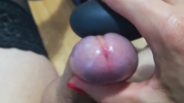 Janine experiences ecstatic self-pleasure with pre-ejaculate