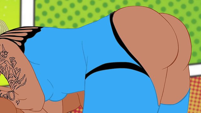 Trans model rayalla shakes her booty for the crowd