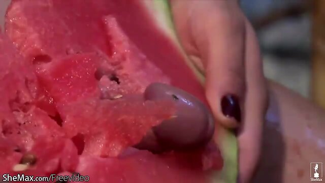 Powerful transperson crushes watermelon with explosive results