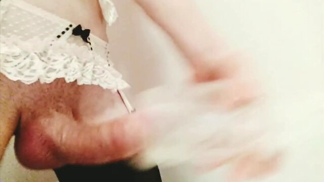 Erika oak fucks clear fleshlight with big fat cock