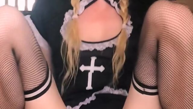 Big dick nun anal delight