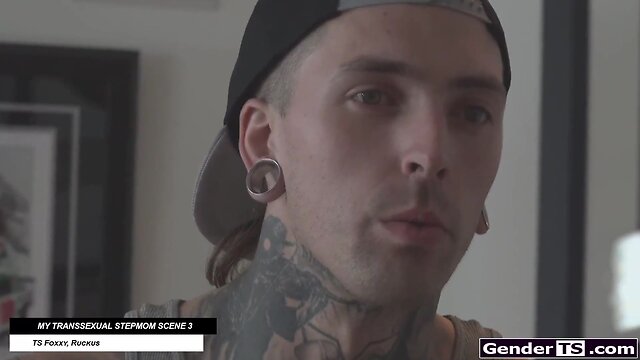 Trans stepfamily anal compilation