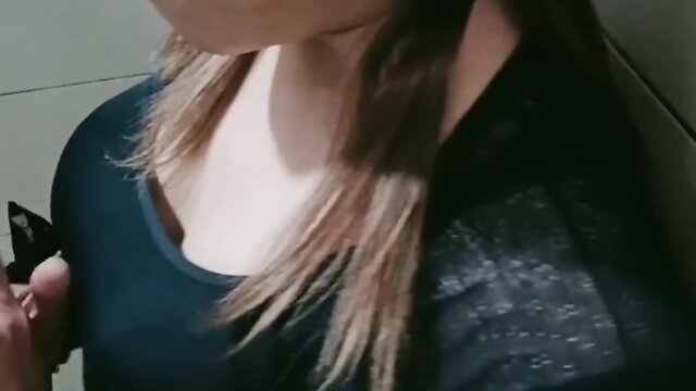 Asian crossdresser performing solo