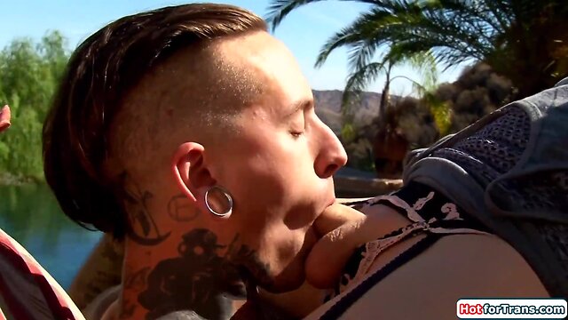 Trans gf aubrey kate outdoor anal