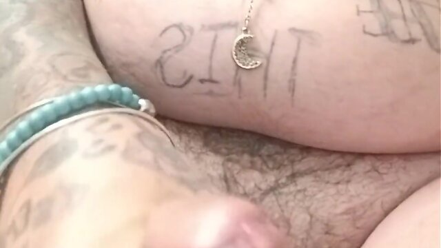 Chloe the star trans erupts lady cum with masturbation and huge dildo.