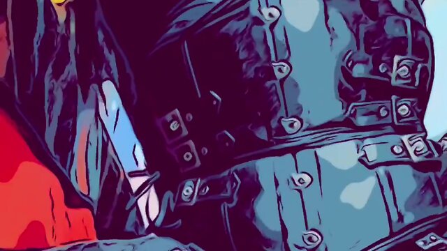 Sitting with the angels and a shiny pantyhose cock