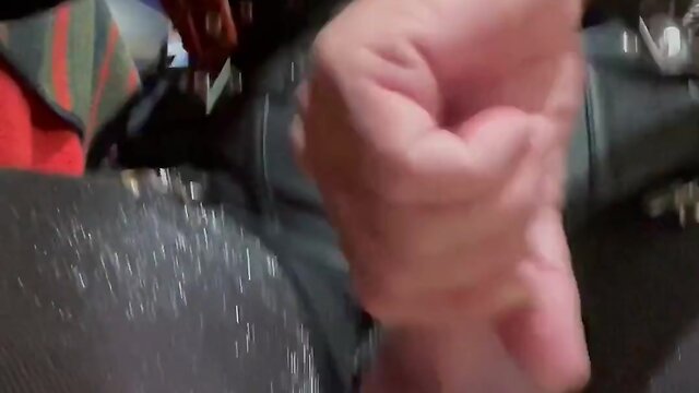 Sitting with the angels and a shiny pantyhose cock