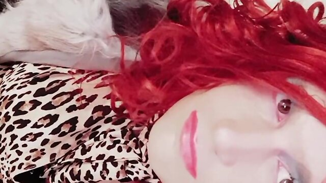 Crossdresser in stockings plays for you