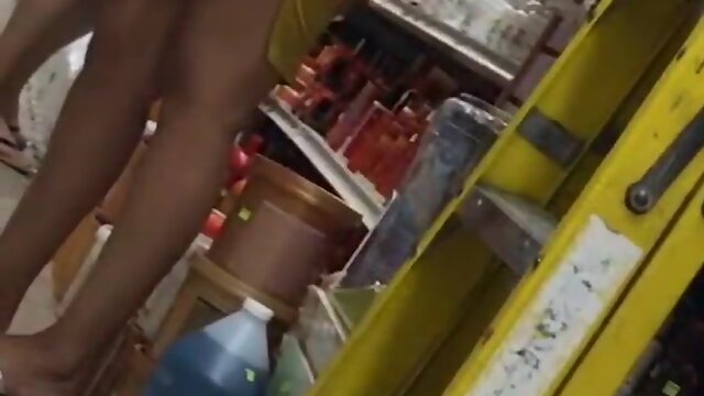 Yellow dress showing panty mmm