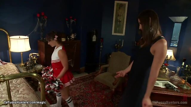 Shemale fucking cheerleader