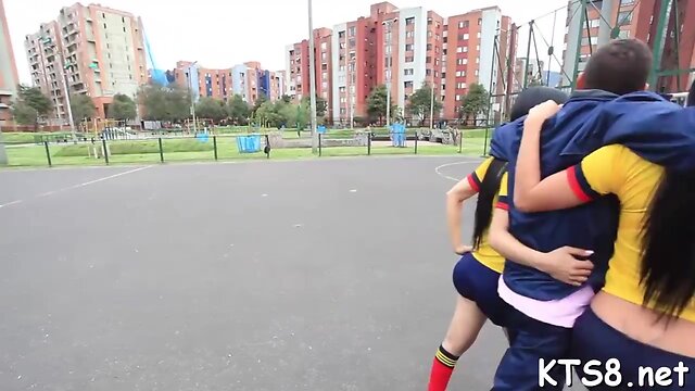 Tgirl cowgirl enjoys anal intercourse