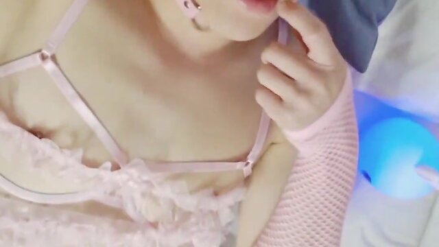 Asian femboy sucks and fucks big stepdad