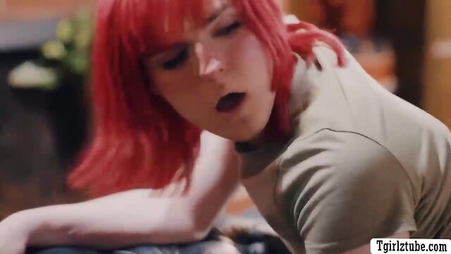 Ts boss anally punishes trans babysitter