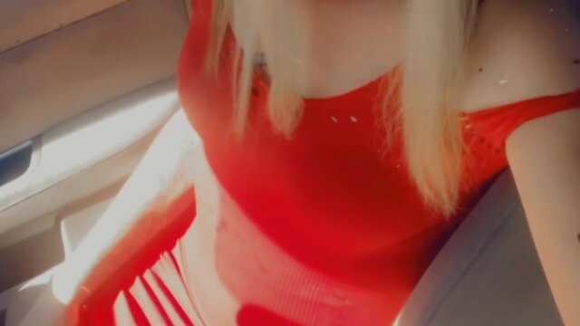 Trans person rubbing genitals in public