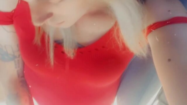 Trans person rubbing genitals in public