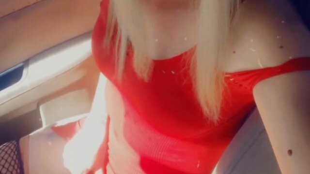 Trans person rubbing genitals in public