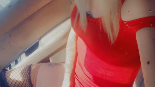 Trans person rubbing genitals in public