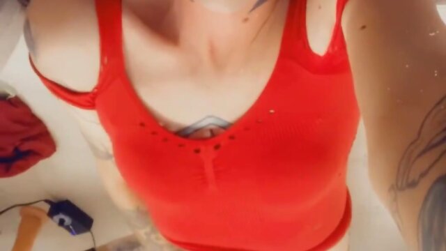 Feminized trans person enjoys being penetrated.