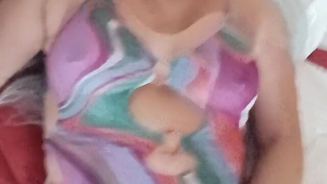 Cumming for you in bed - mature cd excitement