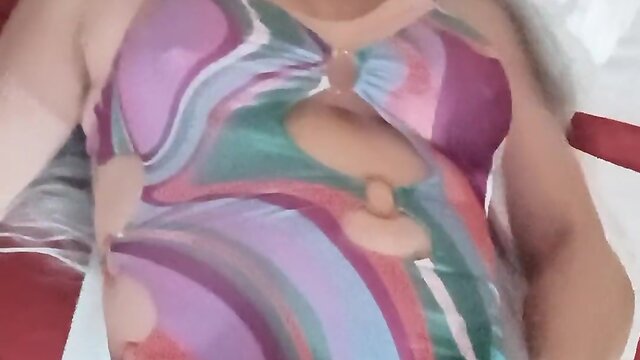 Cumming for you in bed - mature cd excitement