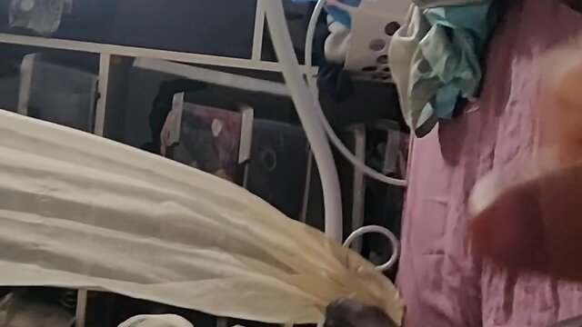 Hana moon enjoys solo self-facial scene