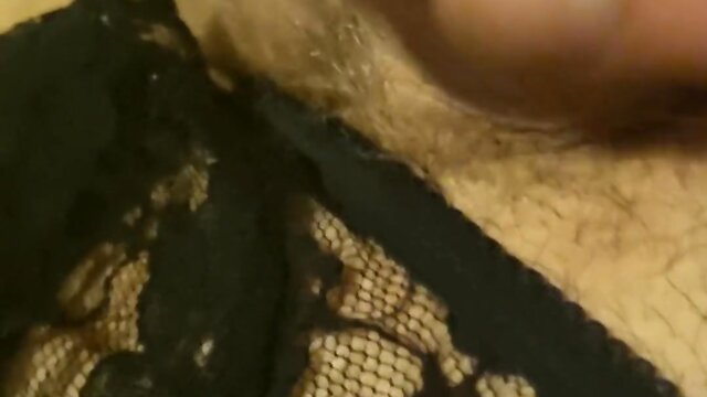 Sissy panties and a tiny cock: pre-cum and cum finale with alicia smallz