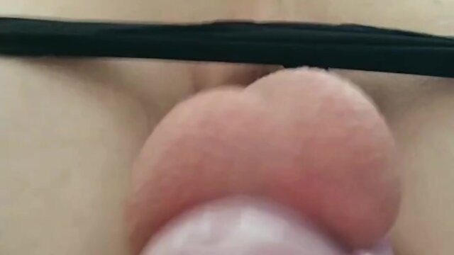 Satisfying sissygasm using a beer bottle