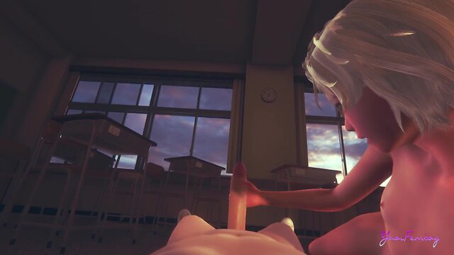 Femboy yaoi - osuke enjoys schooling