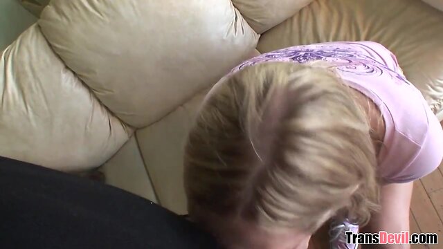 She kneels and performs trans-related actions