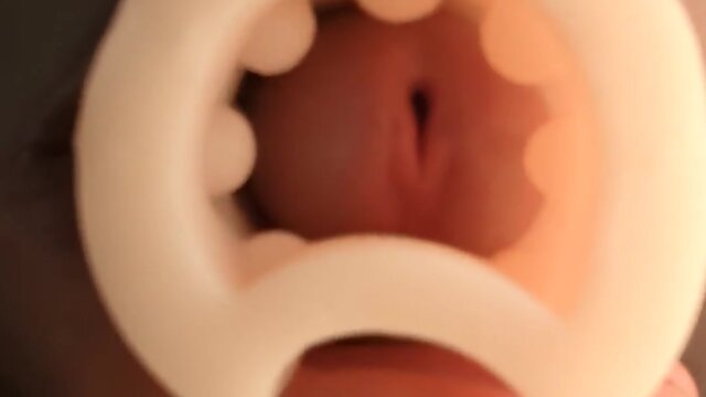 Inside my fleshlight: a pov experience of cumming
