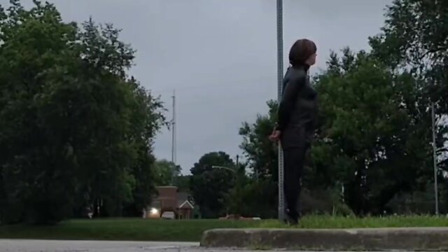 Sissy self-bondage in public: a brave display of submission