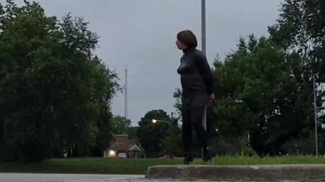 Sissy self-bondage in public: a brave display of submission