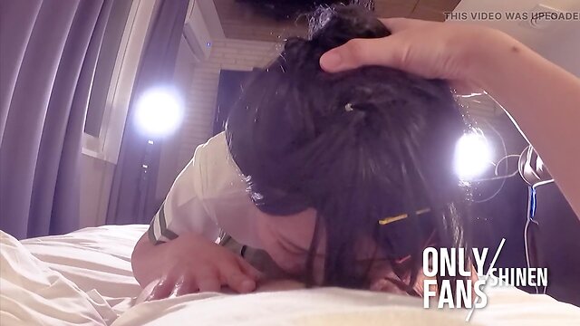 Japanese crossdressing cosplayer suzume gets fucked in school uniform