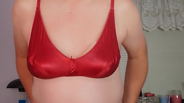 Exploring pleasure: satin masturbation and butt plug