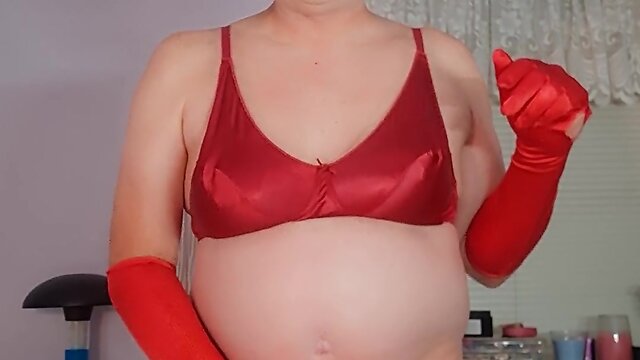 Exploring pleasure: satin masturbation and butt plug