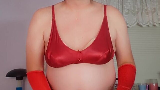 Exploring pleasure: satin masturbation and butt plug