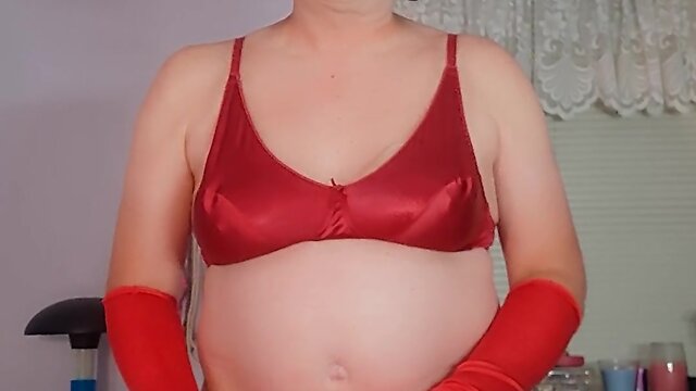 Exploring pleasure: satin masturbation and butt plug